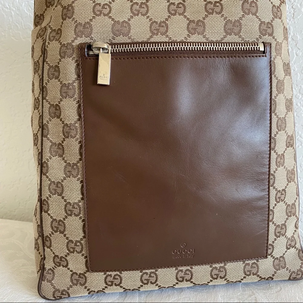 Gucci gg monogram canvas hobo bag